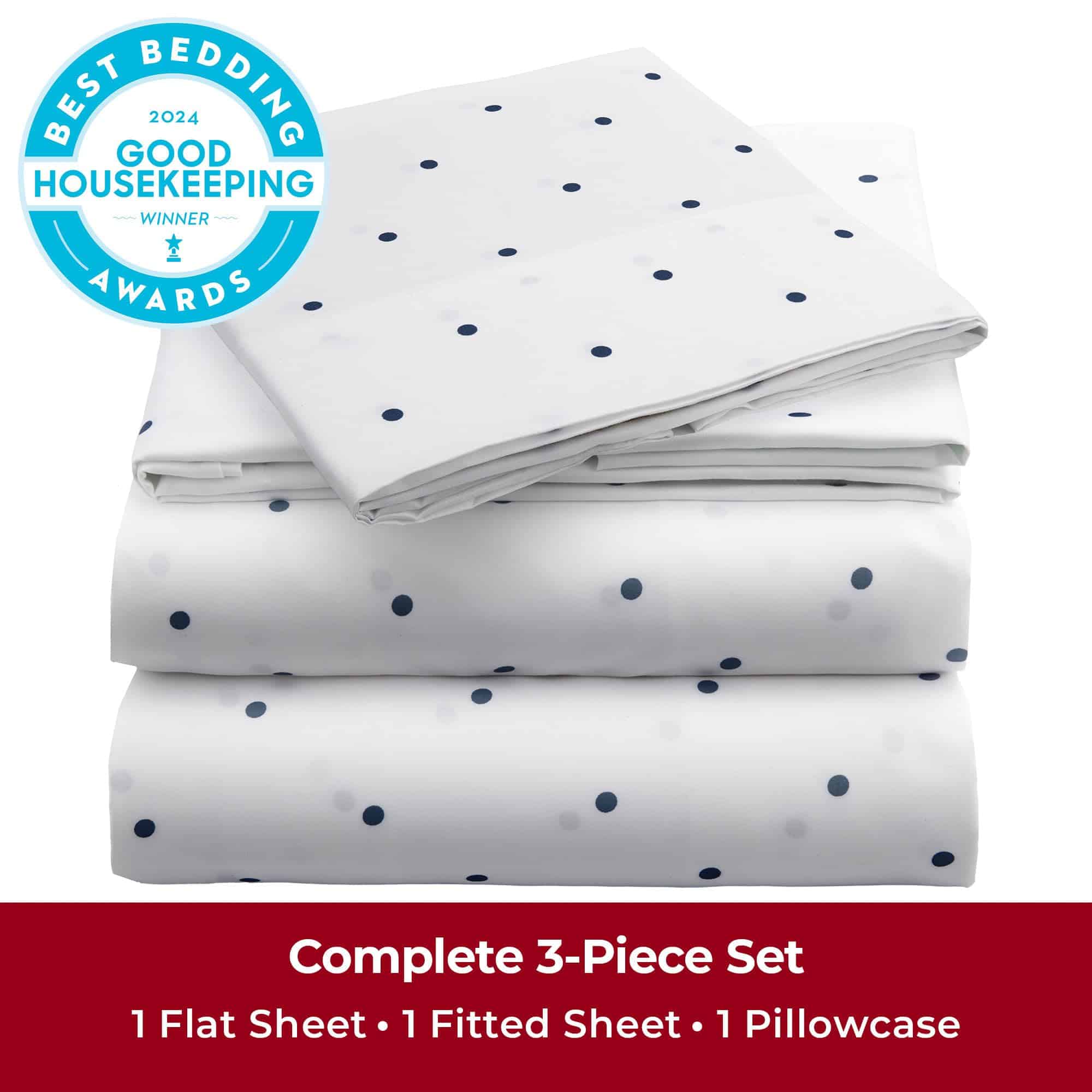 Juego de Sábanas Mellanni Twin XL - Colección -Azul Marino - Imagen 3