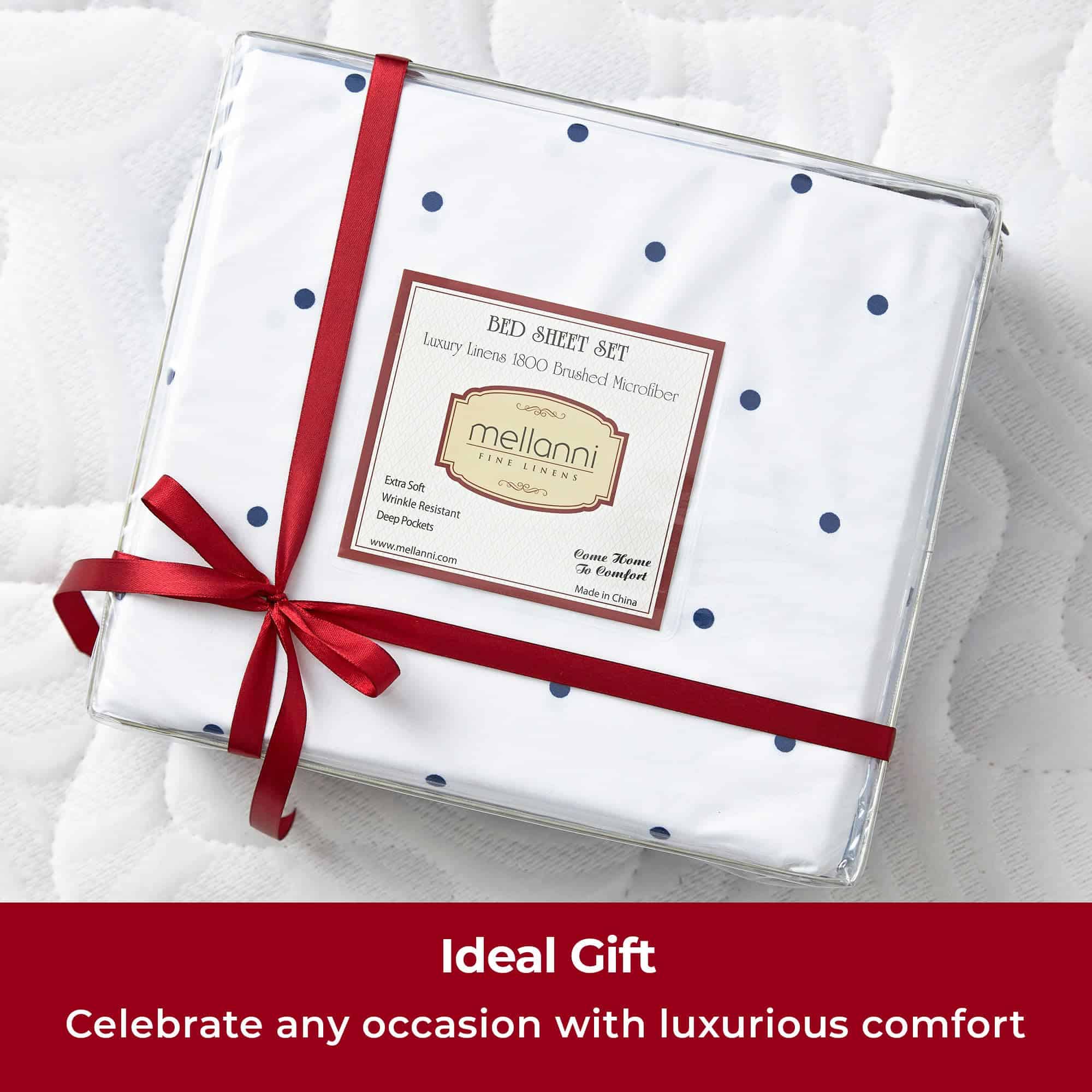 Juego de Sábanas Mellanni Twin XL - Colección -Azul Marino - Imagen 8