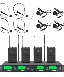 Sistema de Micrófono Inalámbrico WENWEN Pro UHF de 4