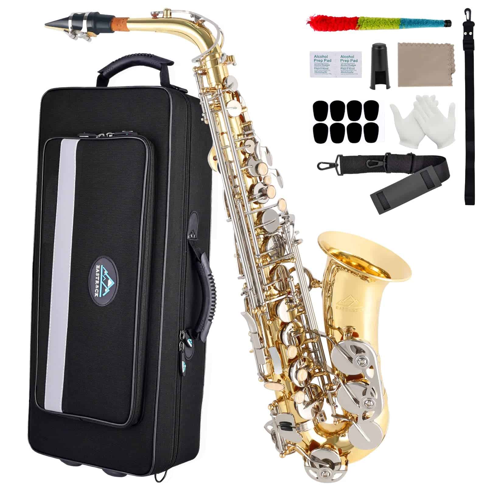 Saxofón Alto EASTROCK en Mi bemol con acabado antiguo Kit - Imagen 8