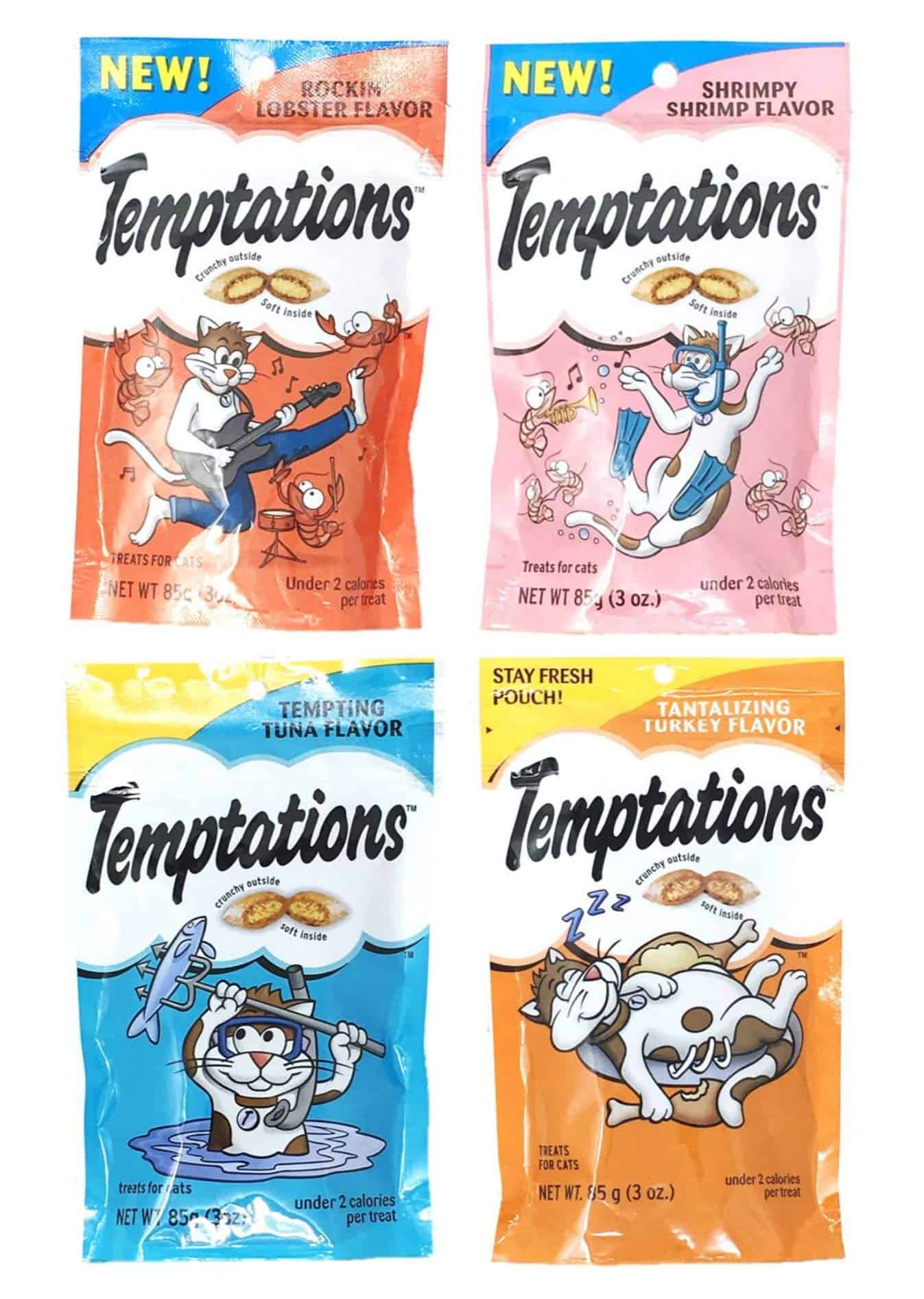 Paquete de variedades de golosinas para gatos Temptations