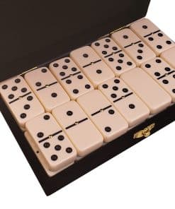 Juego de Dominó Doble 6 Marion Crema Rubor Jumbo Tamaño de