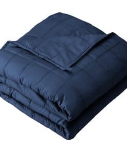 Manta Ponderada Bare Home 100% Algodón -Azul Oscuro