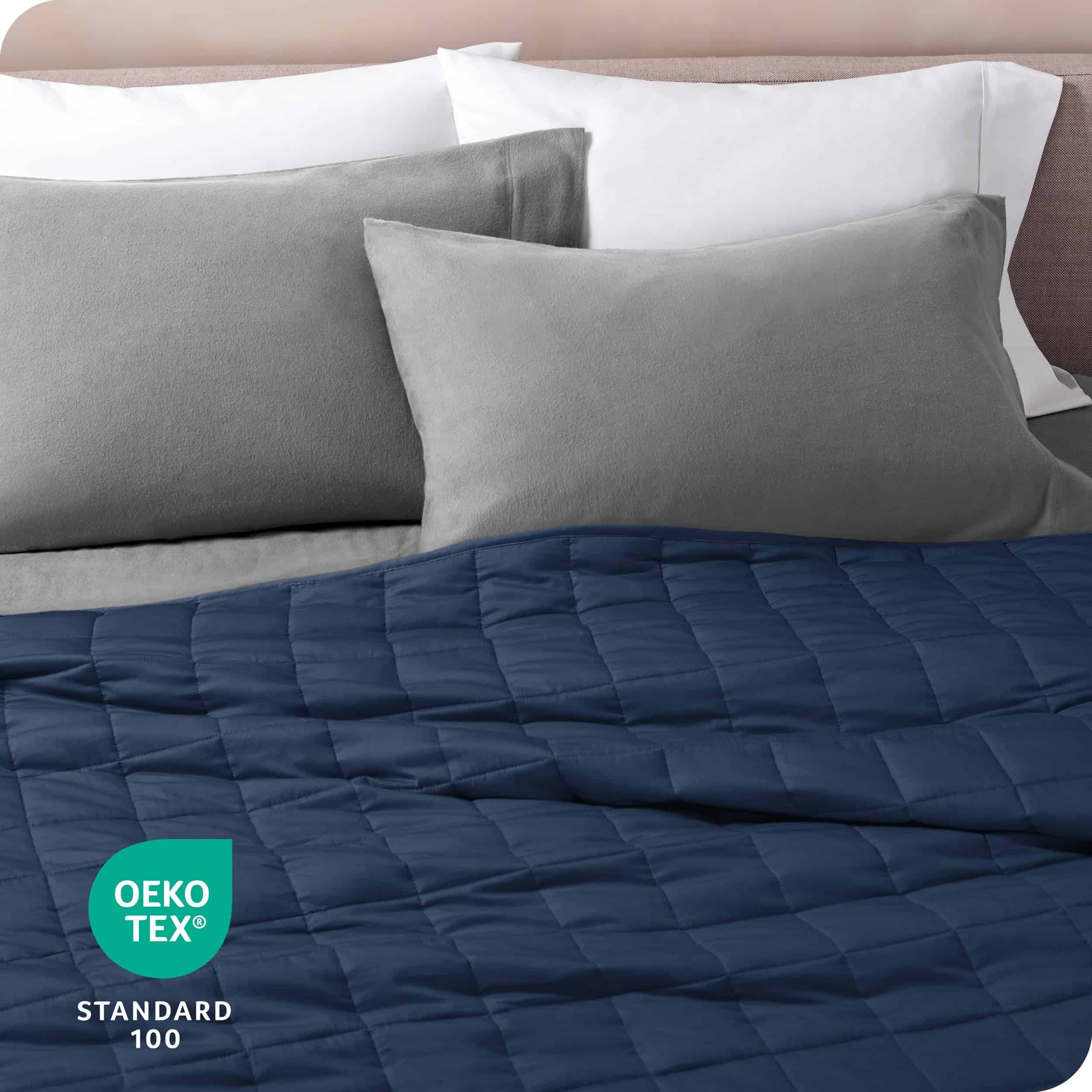 Manta Ponderada Bare Home 100% Algodón -Azul Oscuro - Imagen 6