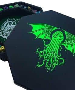Fantasydice-Cthulhu Tome-Verde - Bandeja de dados - 8"