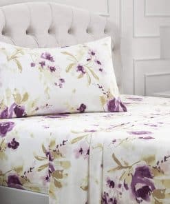 Juego de sábanas Mellanni Twin XL - 3 PC -Morado Madison