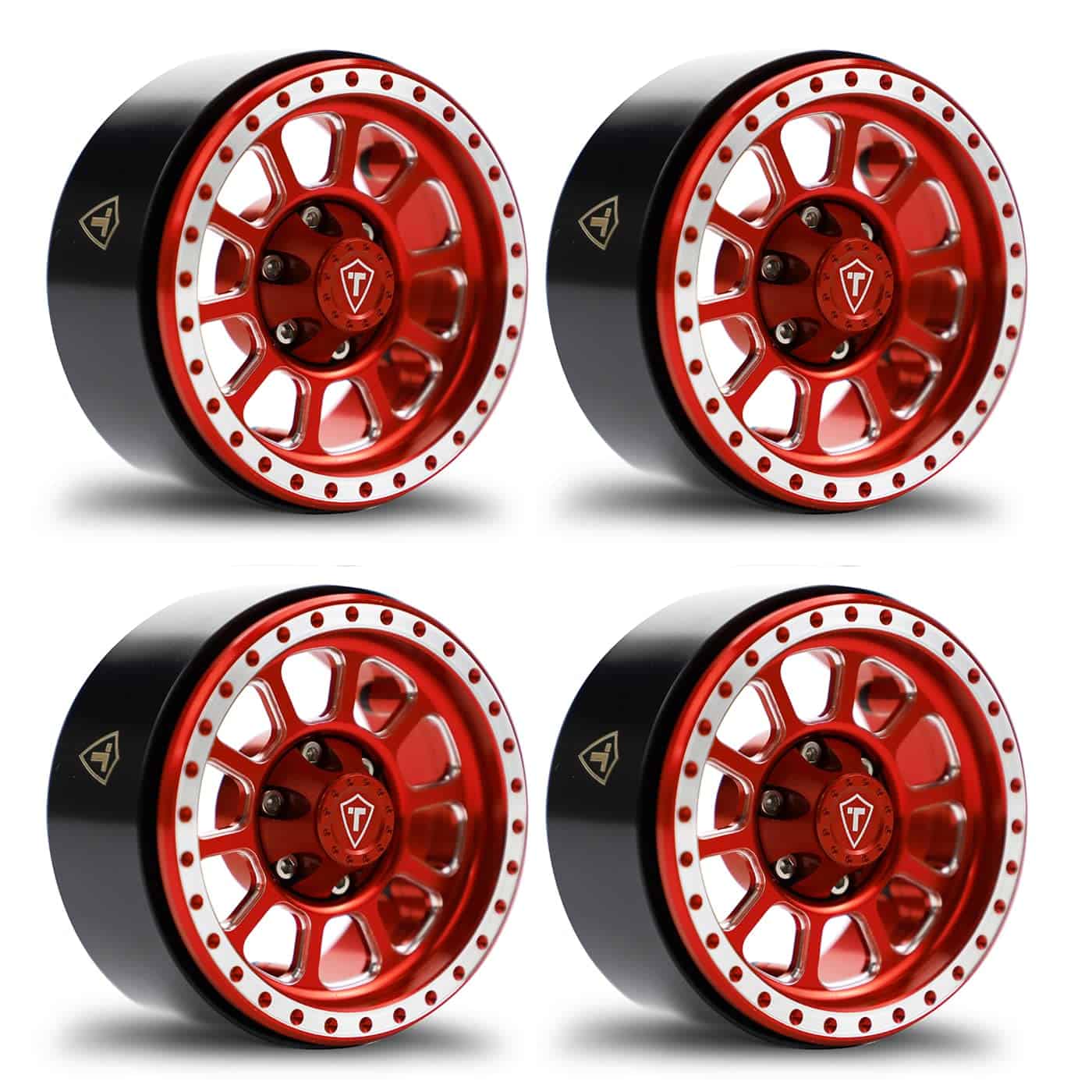 Rines Treal 1.9 Beadlock de Aluminio CNC Resistente Juego