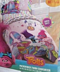 Edredón de microfibra DreamWorks Trolls Peace and Rainbows