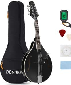 Mandolina Donner Estilo A Negra para Principiantes Adultos