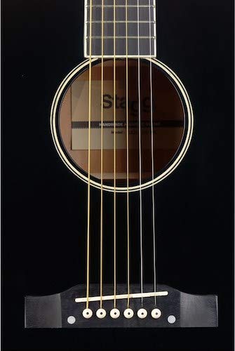 Guitarra Acústica Stagg de 6 Cuerdas, Diestro (SA35 DS-BK) - Imagen 4