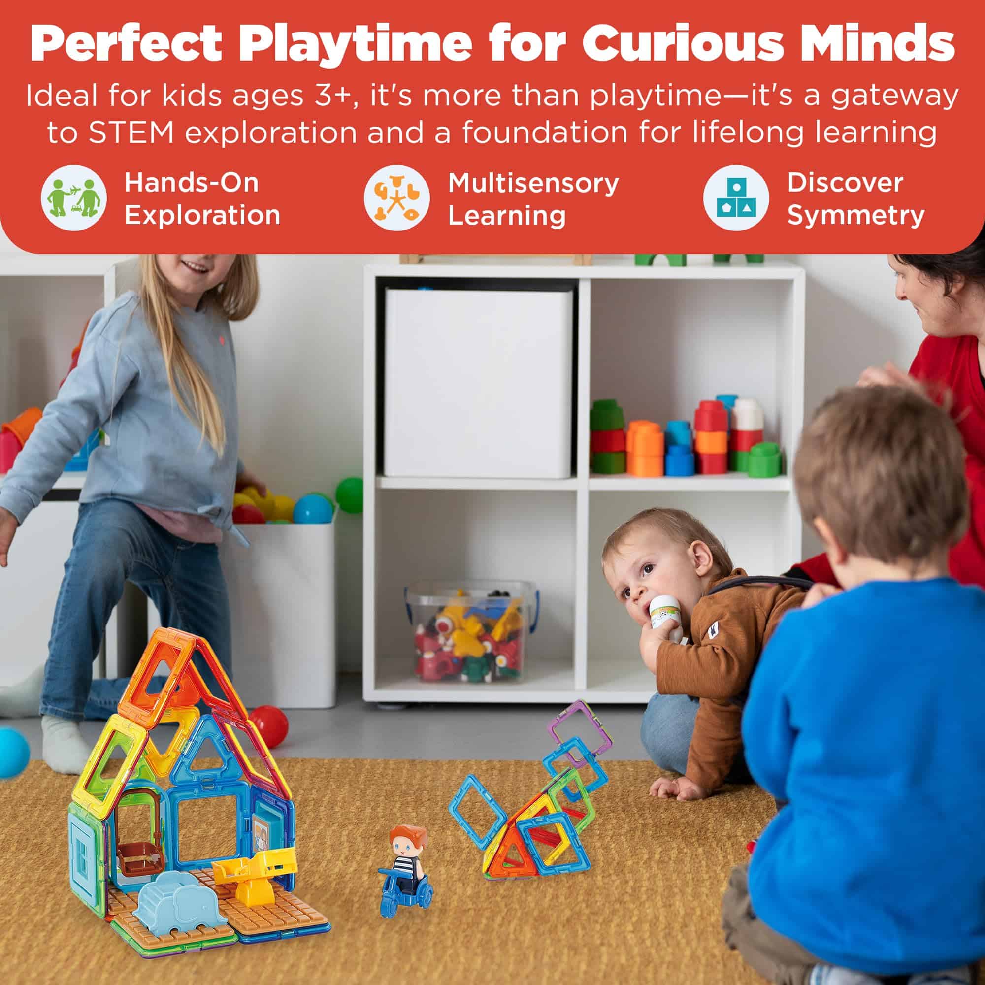 Set de Juego Max's Playground de Magformers, Colores del - Imagen 6