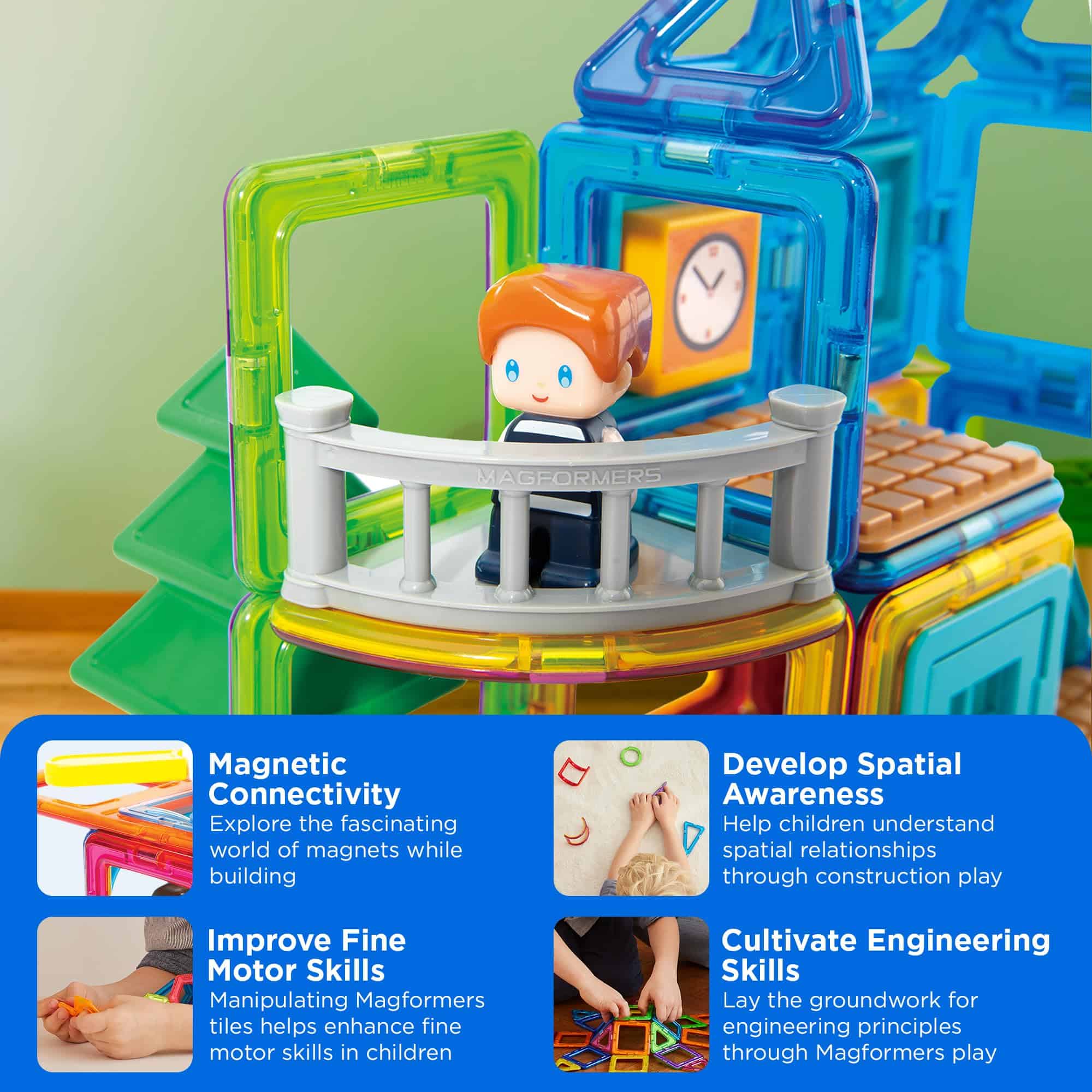 Set de Juego Max's Playground de Magformers, Colores del - Imagen 4