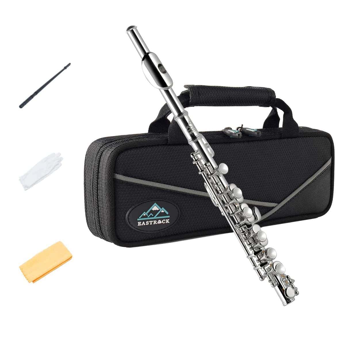 Eastrock Piccolo con llave de C niquelado 2 piezas para