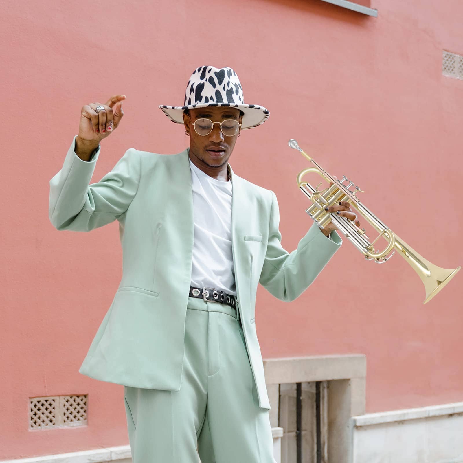 Trompeta Bb EASTROCK Set Estándar con Estuche, Guantes, - Imagen 9