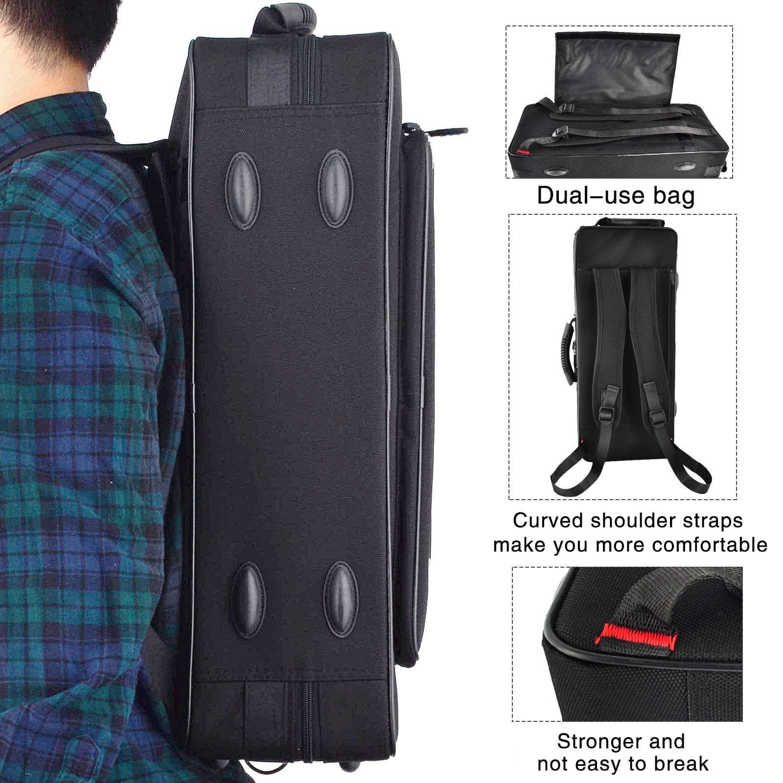 Trompeta Bb EASTROCK Set Estándar con Estuche, Guantes, - Imagen 8