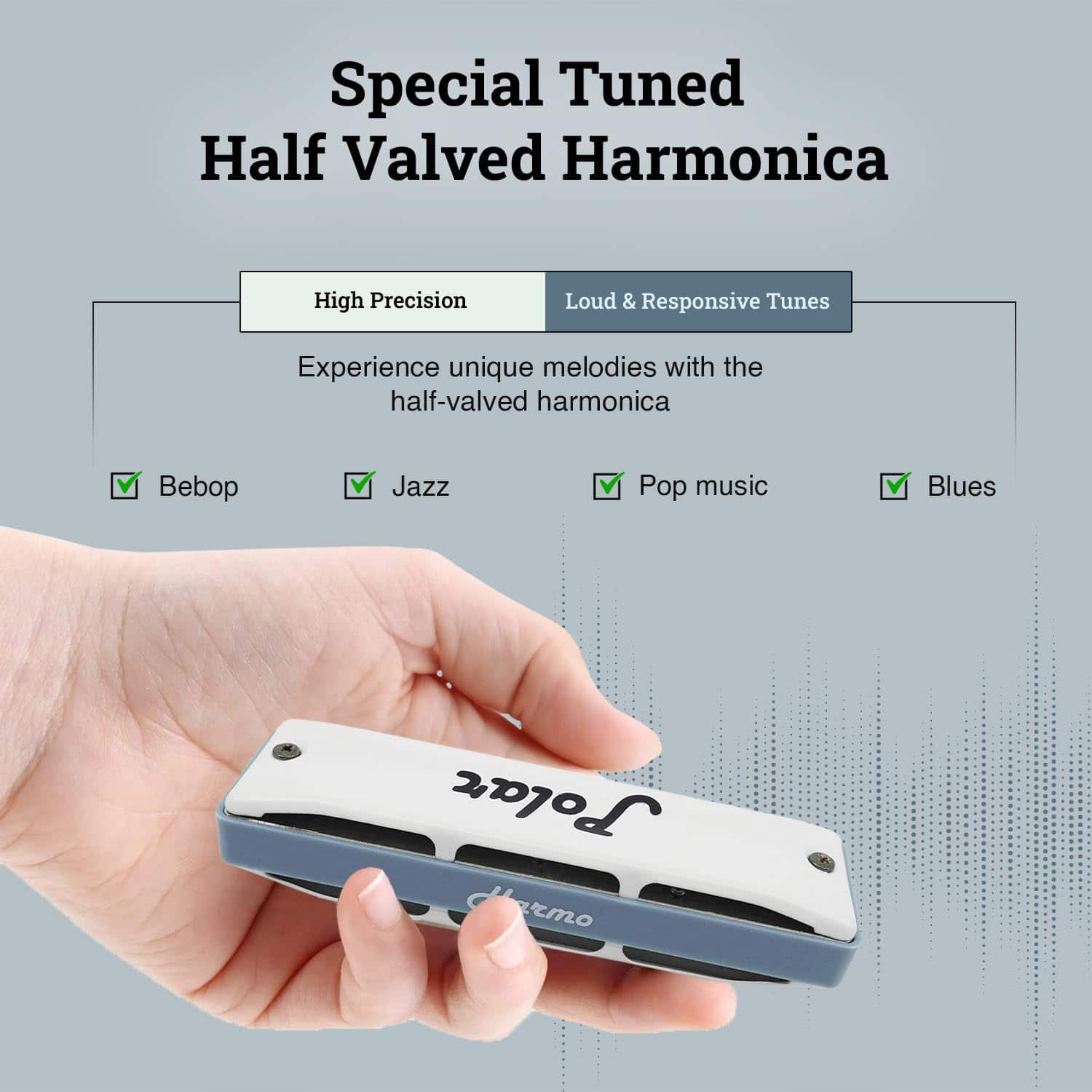 Armónica Diatónica Polar Harmo en La bemol - Diseño - Imagen 6