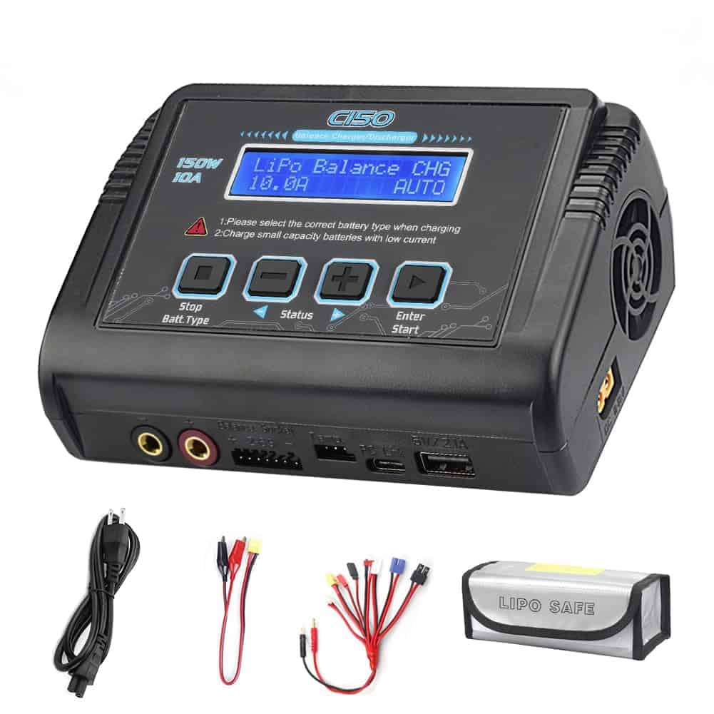 Cargador de batería LiPo RC de equilibrio rápido 150W 10A