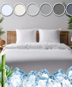 Juego de sábanas de bambú viscosa king size - Juego de