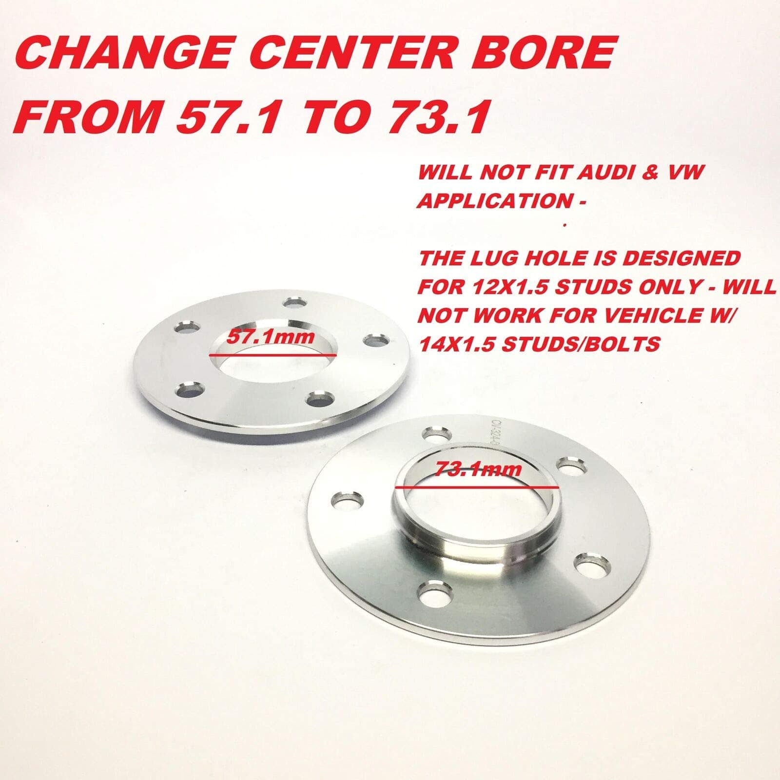 Separadores de Rueda Customadeonly 5x100 para Chevy Dodge - Imagen 4