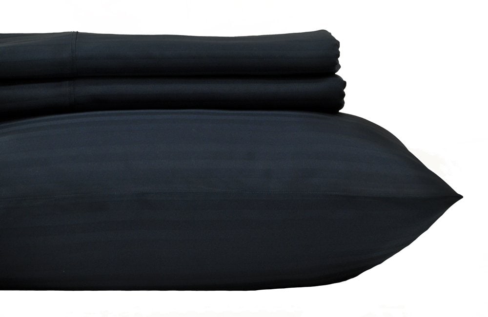 Juego de sábanas a rayas Royal Hotel Bedding - -Azul marino - Imagen 5