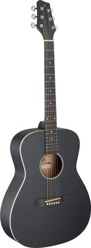Guitarra acústica de 6 cuerdas Stagg, diestra (SA35 A-BK)