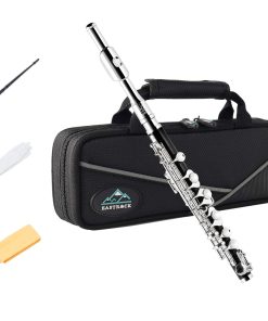 Eastrock Piccolo Negro en Resina Clave de Do 2 Piezas para