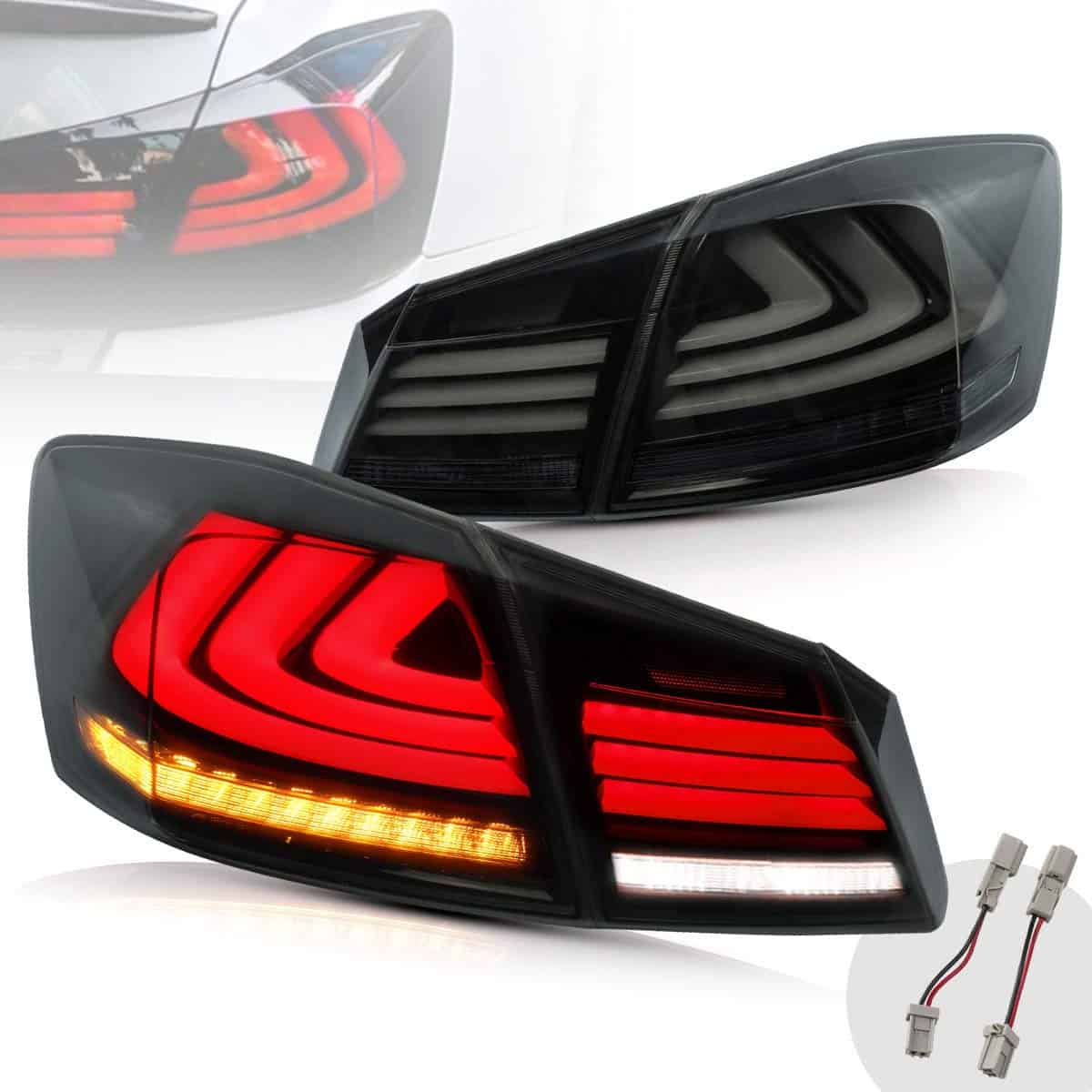 VLAND Faros Traseros LED para Honda Accord 8th Gen Sedán