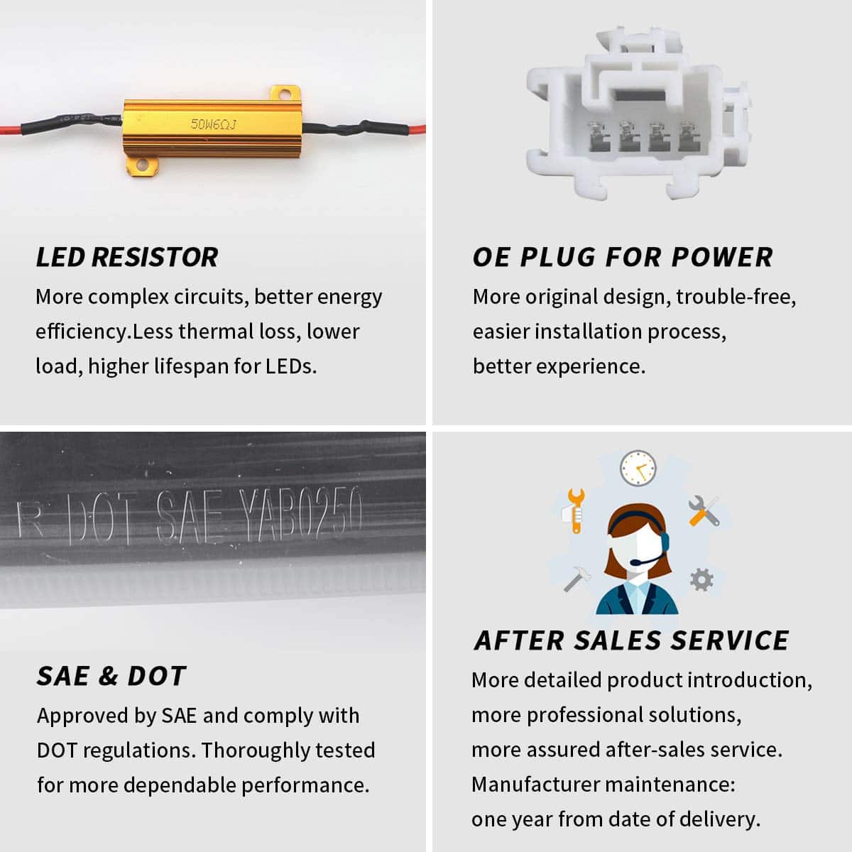 VLAND Faros Traseros LED para Honda Accord 8th Gen Sedán - Imagen 8