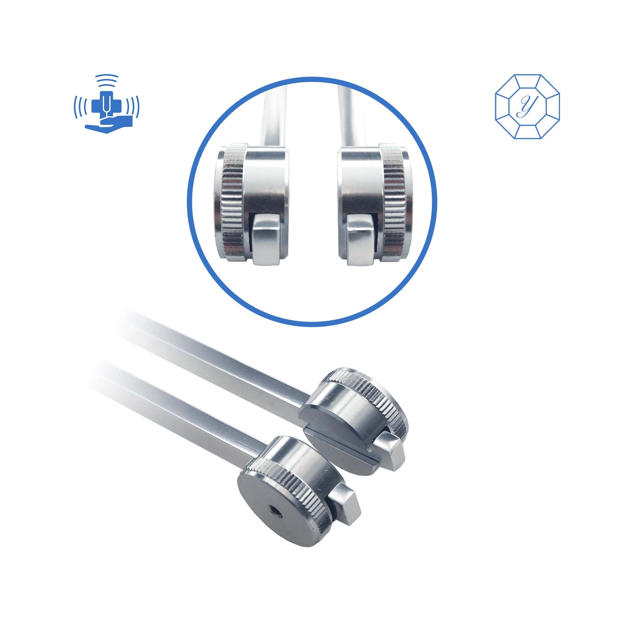 Diapasón YOMMI Hz 128 Instrumento de Curación Médica - - Imagen 7