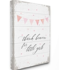 The Kids Room By Stupell Banderín Rosa Gracias al Cielo por