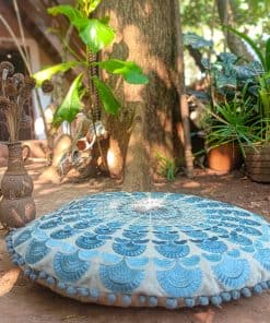 Funda de cojín de meditación bohemia Mandala Life ART -