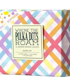 Juego de Sábanas de Cuadros Vichy Arcoíris Coloridos -