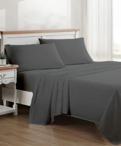 Juego de Sábanas California King Bunny's Home Gris Oscuro