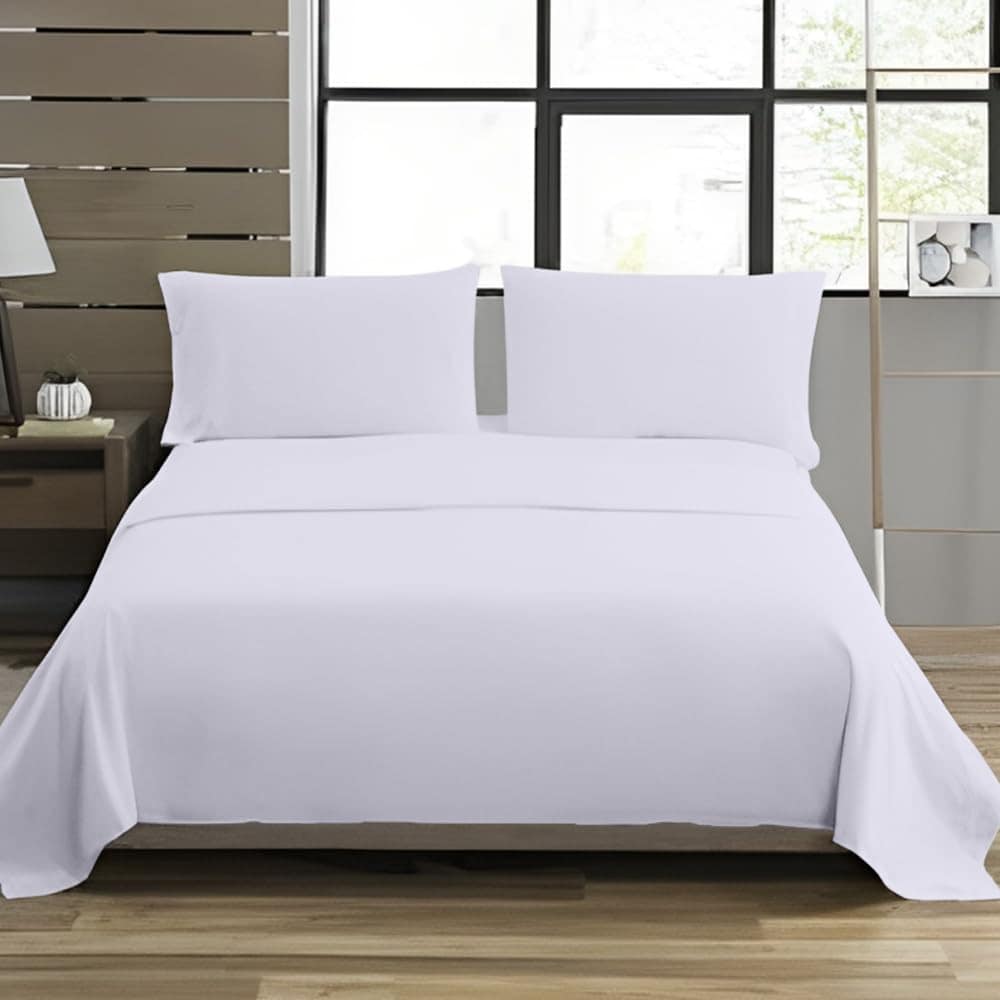 Juego de sábanas blancas tamaño Queen de Bunny's Home de 4 - Imagen 4