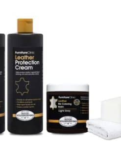 Kit Completo de Restauración de Cuero -Gris Claro