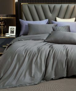 Juego de Funda nórdica MooMee Bedding de -Gris Oscuro