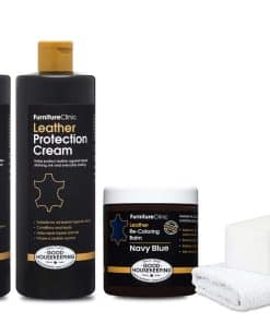 Kit Completo de Restauración de Cuero de -Azul Marino