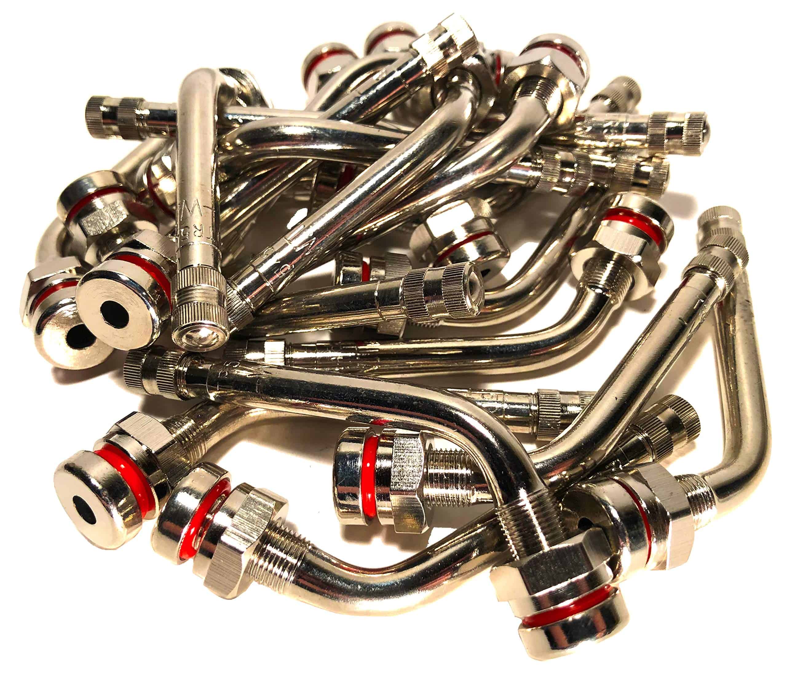 Válvulas TR545D de camión y autobús de 60 grados niqueladas