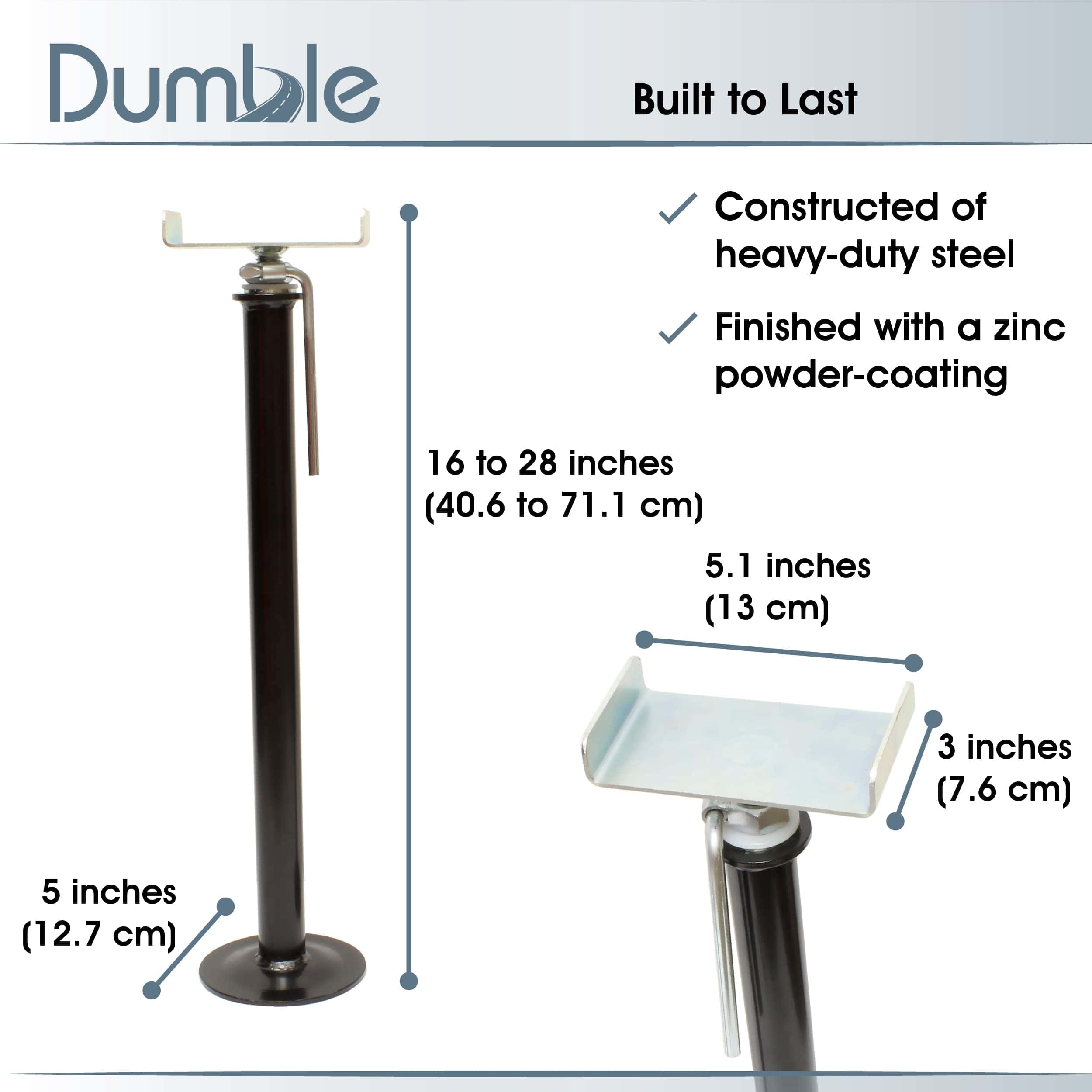 Soportes Estabilizadores para Remolque Pesado Dumble para - Imagen 3