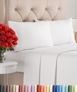 Juego de sábanas Queen de 400 hilos de algodón - Juego de