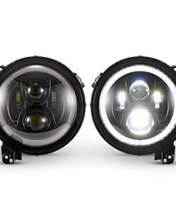 Faro Principal LED de 9 Pulgadas con Halo DRL para Jeep