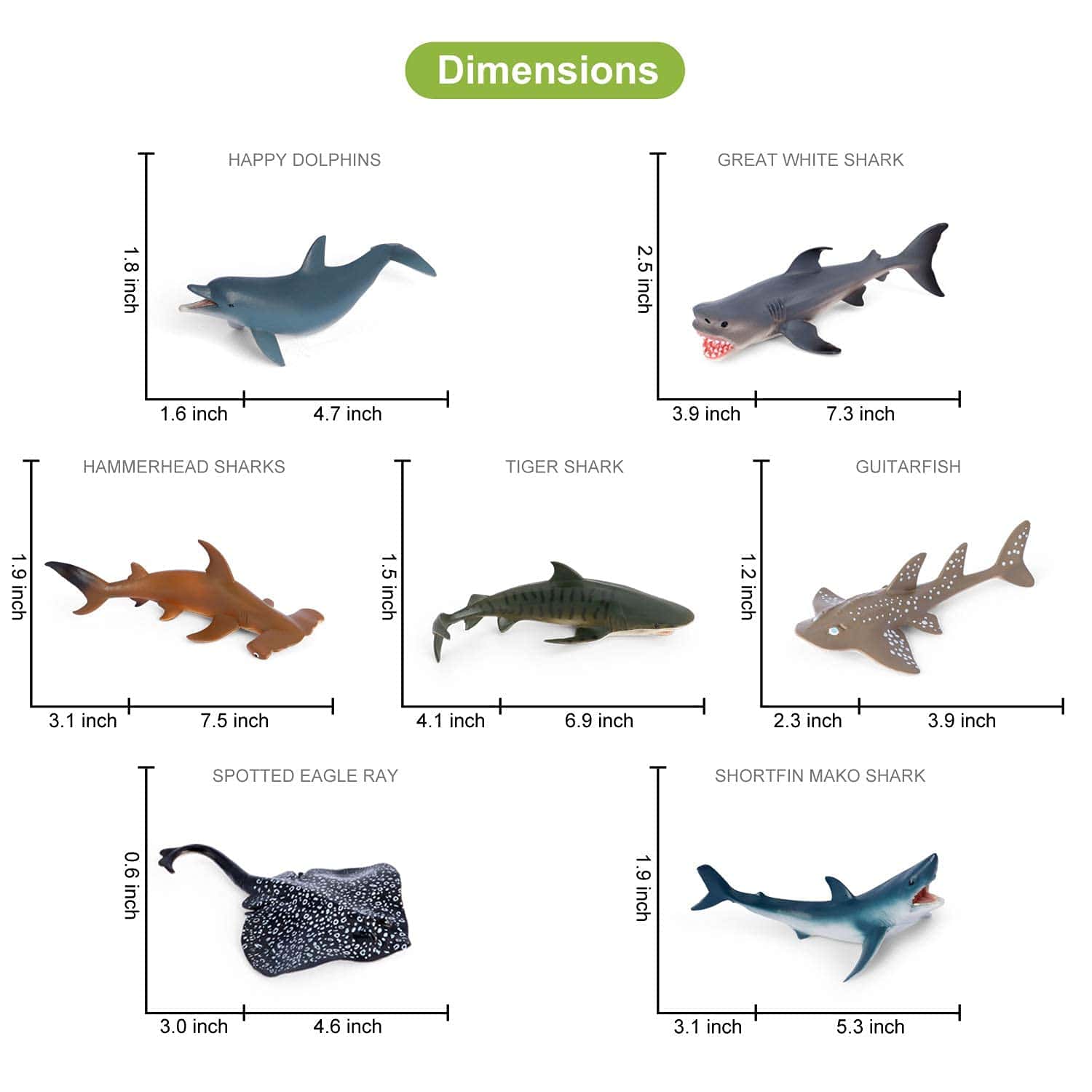Figuras de Juguetes de Criaturas Marinas Volnau 13PCS - Imagen 6
