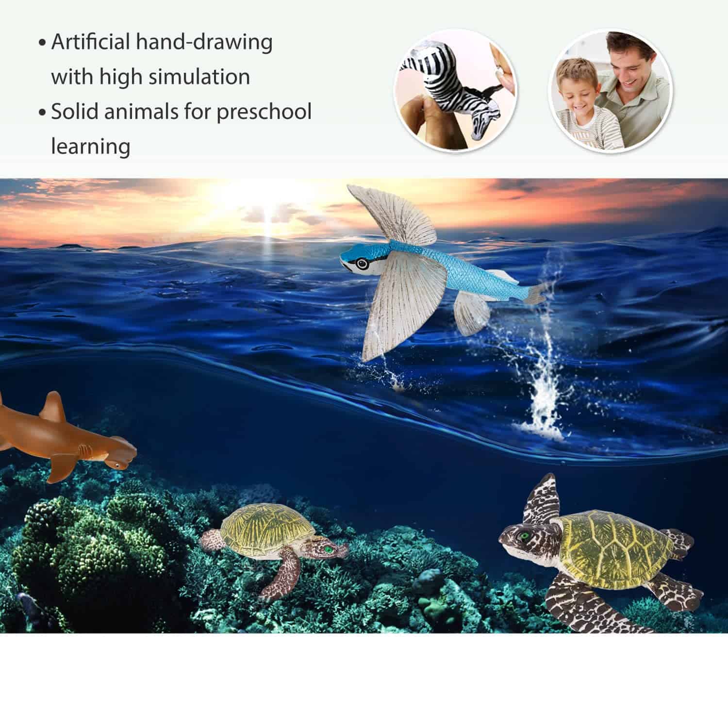 Figuras de Juguetes de Criaturas Marinas Volnau 13PCS - Imagen 5