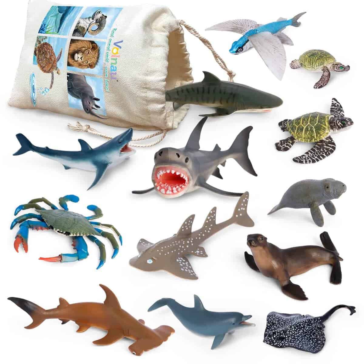 Figuras de Juguetes de Criaturas Marinas Volnau 13PCS