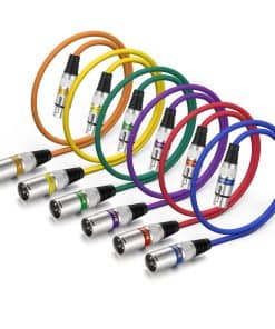 Cable XLR EBXYA de 2 pies, Cable de Micrófono Corto 6