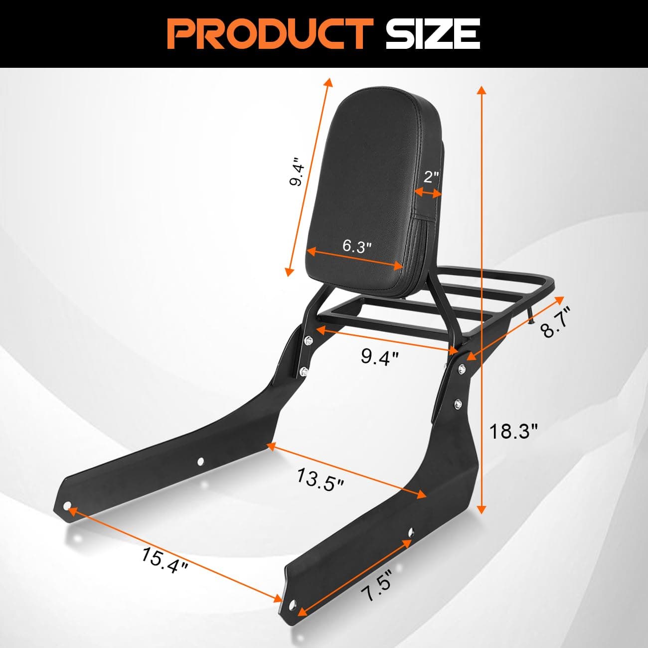 AUFER Respaldo Desmontable con Parrilla y Almohadilla para - Imagen 10