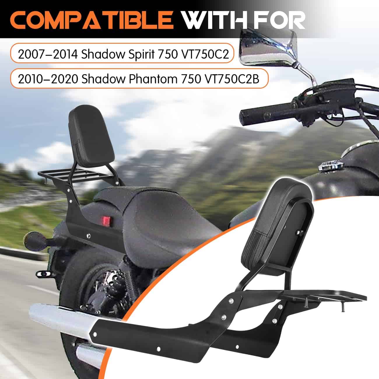 AUFER Respaldo Desmontable con Parrilla y Almohadilla para - Imagen 5