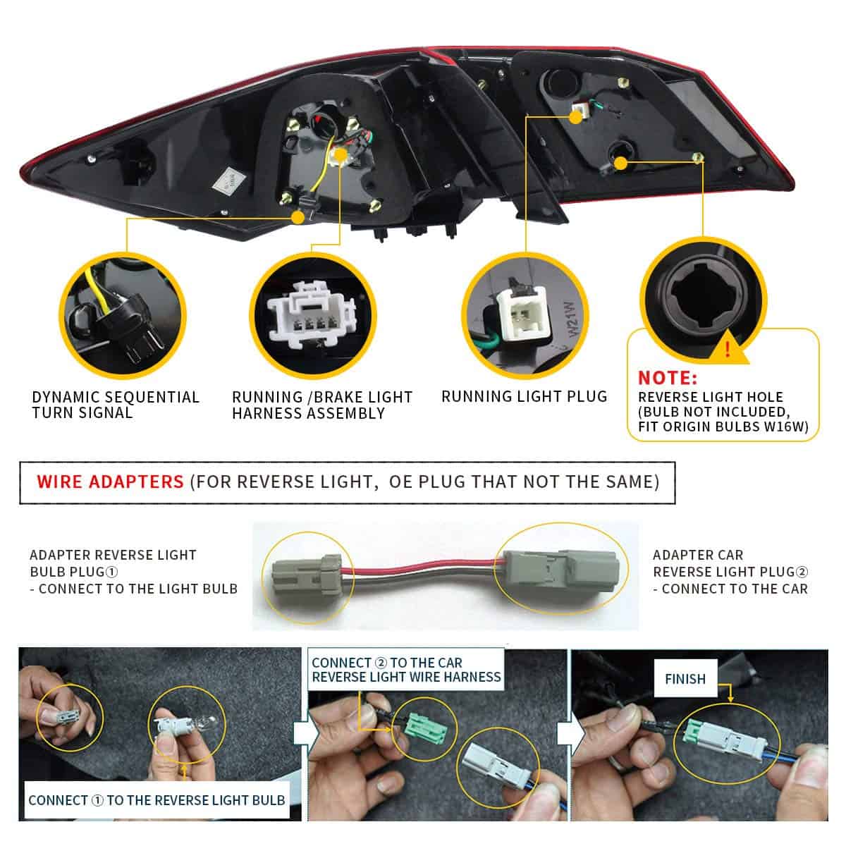 Juegos completos de luces traseras LED VLAND para [Honda - Imagen 6