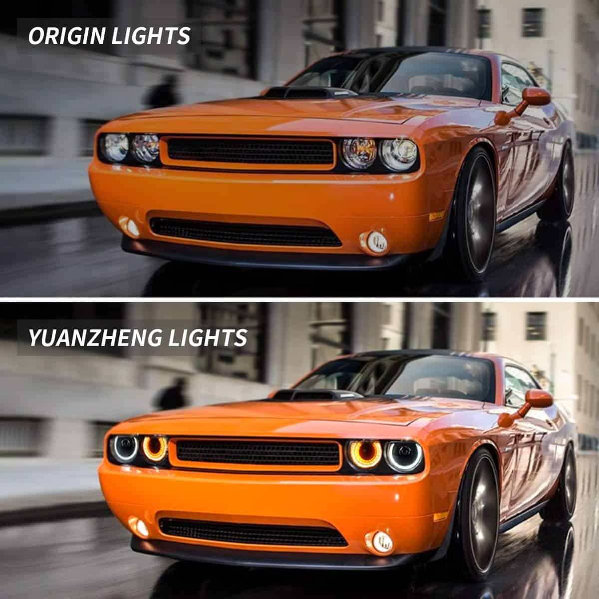 Faros LED del proyector VLAND para Dodge Challenger 3ra - Imagen 8