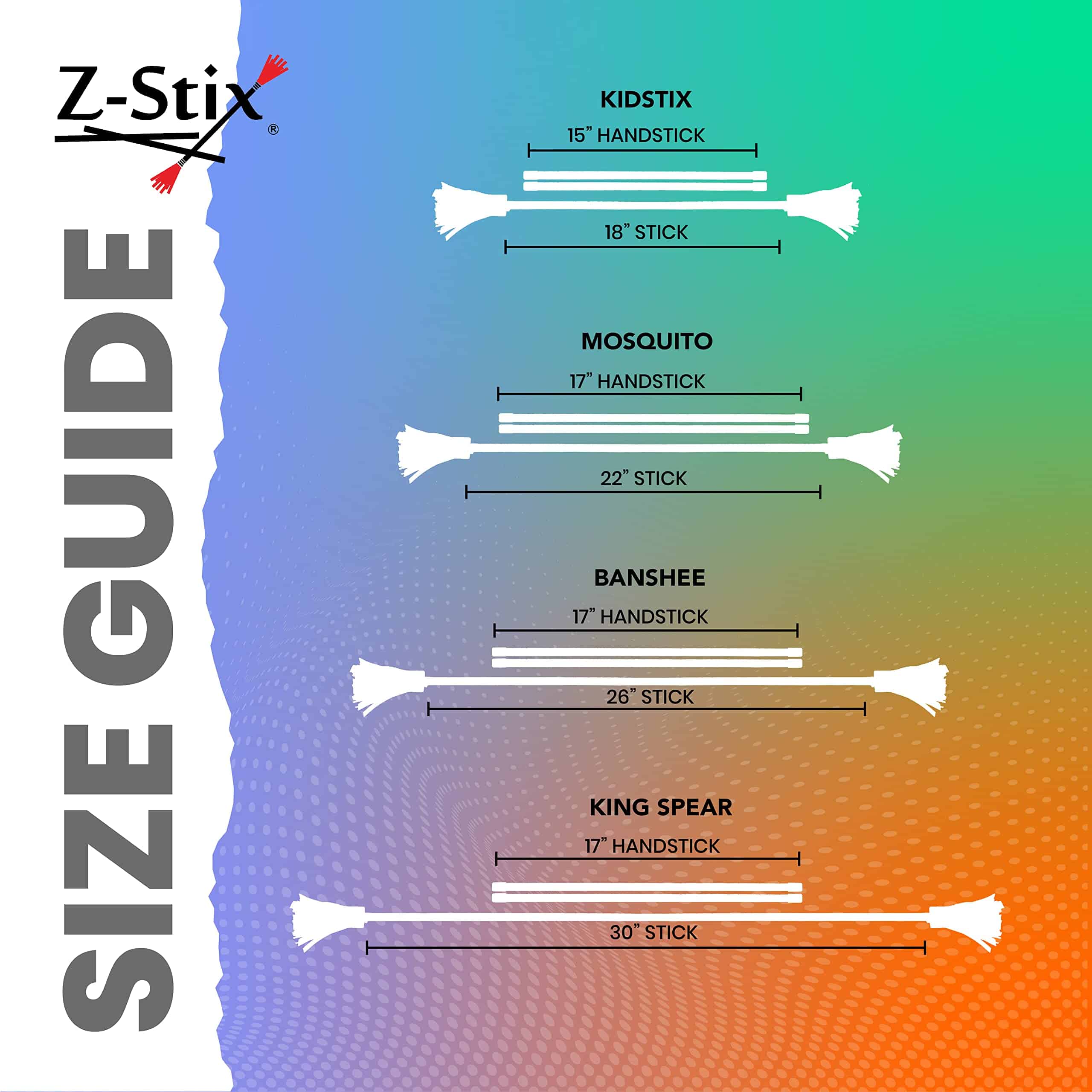 Bastón Malabarista Z-Stix Flower - Bastón Diablo - Serie - Imagen 3